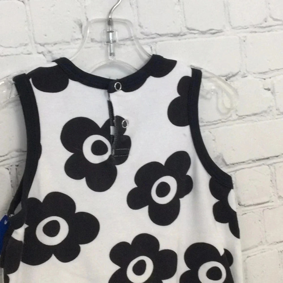 Mudpie Baby Black and white Flower Dress size 2/3T - Picture 6 of 6